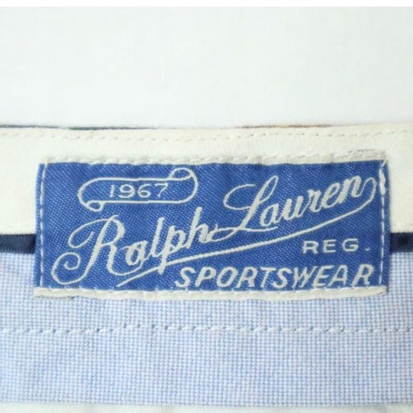 Polo by Ralph Lauren Mens Madras Flat Front Madras Shorts Size 36 - Picture 11 of 12